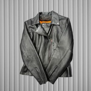 Dream Apparel Genuine Cowhide Leather Motorcycle Jacket (M) –Classic Biker Style
